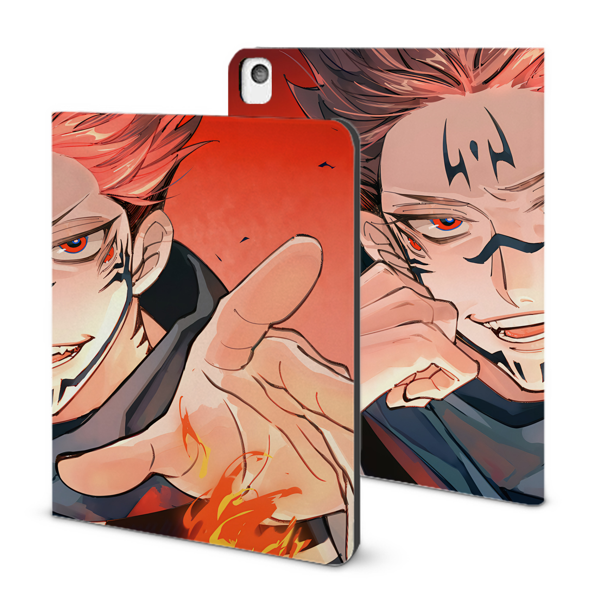 （画像用） 呪術廻戦 Jujutsu Kaisen IPadケース ペンホルダー付き ブックスタイルデザイン